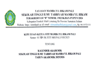 Kalender Akademik Tahun 2025/2026